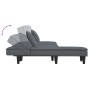 L-förmiges Schlafsofa aus dunkelgrauem Samt, 255 x 140 x 70 cm von vidaXL, Sofas - Ref: Foro24-3157252, Preis: 367,15 €, Raba...