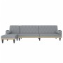 L-förmiges Schlafsofa hellgrauer Stoff 260x140x70 cm von vidaXL, Sofas - Ref: Foro24-3157272, Preis: 379,23 €, Rabatt: %