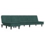 L-shaped sofa bed dark green velvet 255x140x70 cm by vidaXL, Sofas - Ref: Foro24-3157262, Price: 373,77 €, Discount: %