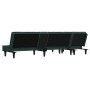 L-shaped sofa bed dark green velvet 255x140x70 cm by vidaXL, Sofas - Ref: Foro24-3157262, Price: 373,77 €, Discount: %