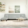 L-shaped light gray velvet sofa bed 255x140x70 cm by vidaXL, Sofas - Ref: Foro24-3157251, Price: 354,12 €, Discount: %