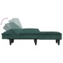 L-förmiges Schlafsofa aus dunkelgrünem Samt, 255 x 140 x 70 cm von vidaXL, Sofas - Ref: Foro24-3157262, Preis: 373,77 €, Raba...