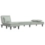 L-shaped light gray velvet sofa bed 255x140x70 cm by vidaXL, Sofas - Ref: Foro24-3157251, Price: 354,12 €, Discount: %