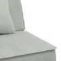 L-shaped light gray velvet sofa bed 255x140x70 cm by vidaXL, Sofas - Ref: Foro24-3157251, Price: 354,12 €, Discount: %