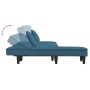 L-förmiges Schlafsofa aus blauem Samt, 255 x 140 x 70 cm von vidaXL, Sofas - Ref: Foro24-3157250, Preis: 344,17 €, Rabatt: %