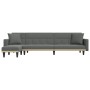 Sofá cama en forma de L tela gris oscuro 275x140x70 cm de vidaXL, Sofás - Ref: Foro24-3157233, Precio: 386,67 €, Descuento: %