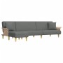 L-förmiges Schlafsofa aus dunkelgrauem Stoff, 279 x 140 x 70 cm von vidaXL, Sofas - Ref: Foro24-3157212, Preis: 403,99 €, Rab...