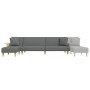 L-förmiges Schlafsofa aus dunkelgrauem Stoff, 279 x 140 x 70 cm von vidaXL, Sofas - Ref: Foro24-3157212, Preis: 403,99 €, Rab...