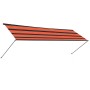 Toldo retráctil con LED naranja y marrón 300x150 cm de vidaXL, Toldos - Ref: Foro24-145932, Precio: 57,26 €, Descuento: %