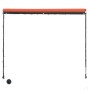 Toldo retráctil con LED naranja y marrón 300x150 cm de vidaXL, Toldos - Ref: Foro24-145932, Precio: 57,26 €, Descuento: %