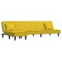 Sofá cama en forma de L terciopelo amarillo 255x140x70 cm de vidaXL, Sofás - Ref: Foro24-3157255, Precio: 344,43 €, Descuento: %