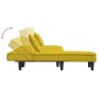 Sofá cama en forma de L terciopelo amarillo 255x140x70 cm de vidaXL, Sofás - Ref: Foro24-3157255, Precio: 344,43 €, Descuento: %