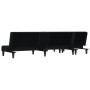 L-shaped sofa bed black fabric 255x140x70 cm by vidaXL, Sofas - Ref: Foro24-3157228, Price: 372,41 €, Discount: %