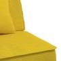 Sofá cama en forma de L terciopelo amarillo 255x140x70 cm de vidaXL, Sofás - Ref: Foro24-3157255, Precio: 344,43 €, Descuento: %