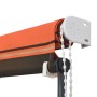 Toldo retráctil con LED naranja y marrón 300x150 cm de vidaXL, Toldos - Ref: Foro24-145932, Precio: 57,26 €, Descuento: %