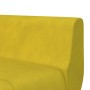 L-förmiges Schlafsofa aus gelbem Samt, 275 x 140 x 70 cm von vidaXL, Sofas - Ref: Foro24-3157210, Preis: 418,59 €, Rabatt: %