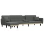 L-förmiges Schlafsofa dunkelgrauer Stoff 275x140x70 cm von vidaXL, Sofas - Ref: Foro24-3157230, Preis: 420,90 €, Rabatt: %