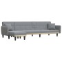 L-shaped sofa bed light gray fabric 275x140x70 cm by vidaXL, Sofas - Ref: Foro24-3157229, Price: 420,90 €, Discount: %