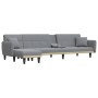 L-förmiges Schlafsofa aus hellgrauem Stoff, 275 x 140 x 70 cm von vidaXL, Sofas - Ref: Foro24-3157229, Preis: 420,90 €, Rabat...