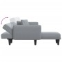 L-förmiges Schlafsofa aus hellgrauem Stoff, 275 x 140 x 70 cm von vidaXL, Sofas - Ref: Foro24-3157229, Preis: 420,90 €, Rabat...