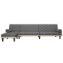 L-förmiges Schlafsofa dunkelgrauer Stoff 260x140x70 cm von vidaXL, Sofas - Ref: Foro24-3157270, Preis: 372,67 €, Rabatt: %