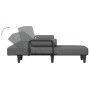 L-förmiges Schlafsofa dunkelgrauer Stoff 260x140x70 cm von vidaXL, Sofas - Ref: Foro24-3157270, Preis: 372,67 €, Rabatt: %