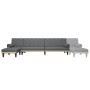 Sofá cama en forma de L tela gris oscuro 260x140x70 cm de vidaXL, Sofás - Ref: Foro24-3157270, Precio: 372,67 €, Descuento: %