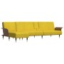 L-shaped sofa bed yellow velvet 279x140x70 cm by vidaXL, Sofas - Ref: Foro24-3157219, Price: 459,95 €, Discount: %