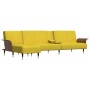 L-shaped sofa bed yellow velvet 279x140x70 cm by vidaXL, Sofas - Ref: Foro24-3157219, Price: 459,95 €, Discount: %