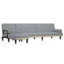 L-förmiges Schlafsofa aus hellgrauem Stoff, 260 x 140 x 70 cm von vidaXL, Sofas - Ref: Foro24-3157269, Preis: 369,68 €, Rabat...