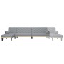 Sofá cama en forma de L tela gris claro 260x140x70 cm de vidaXL, Sofás - Ref: Foro24-3157269, Precio: 369,68 €, Descuento: %