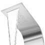 Curved Stainless Steel Shower Panel System by vidaXL, Jet nozzles for bathtubs and showers - Ref: Foro24-142370, Price: 286,0...