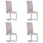 Cantilever dining chairs 4 pcs synthetic leather cappuccino by vidaXL, dining chairs - Ref: Foro24-281690, Price: 231,16 €, D...