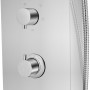 Curved Stainless Steel Shower Panel System by vidaXL, Jet nozzles for bathtubs and showers - Ref: Foro24-142370, Price: 286,0...