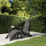 Adirondack garden chair with footrest HDPE anthracite by vidaXL, Garden chairs - Ref: Foro24-318646, Price: 152,40 €, Discoun...