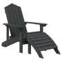 Adirondack garden chair with footrest HDPE anthracite by vidaXL, Garden chairs - Ref: Foro24-318646, Price: 152,40 €, Discoun...