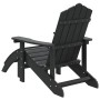 Adirondack garden chair with footrest HDPE anthracite by vidaXL, Garden chairs - Ref: Foro24-318646, Price: 152,40 €, Discoun...