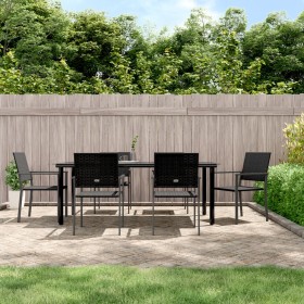 7-piece garden dining set synthetic rattan and steel by vidaXL, Garden sets - Ref: Foro24-3187031, Price: 426,14 €, Discount: %