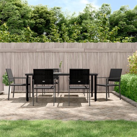 7-piece garden dining set synthetic rattan and steel by vidaXL, Garden sets - Ref: Foro24-3187031, Price: 425,99 €, Discount: %