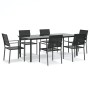 7-piece garden dining set synthetic rattan and steel by vidaXL, Garden sets - Ref: Foro24-3187031, Price: 425,99 €, Discount: %