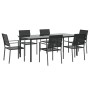 7-piece garden dining set synthetic rattan and steel by vidaXL, Garden sets - Ref: Foro24-3187031, Price: 425,99 €, Discount: %