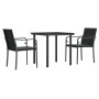 Garden dining set, 3 pieces, with synthetic rattan and steel cushions. by vidaXL, Garden sets - Ref: Foro24-3186955, Price: 1...