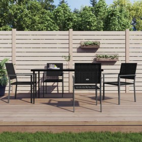 5-piece garden dining set synthetic rattan and steel by vidaXL, Garden sets - Ref: Foro24-3187011, Price: 281,99 €, Discount: %