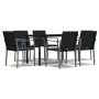 Garden dining set, 7 pieces with synthetic rattan and steel cushions. by vidaXL, Garden sets - Ref: Foro24-3186960, Price: 40...