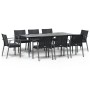 9-piece garden dining set with synthetic rattan and steel cushions by vidaXL, Garden sets - Ref: Foro24-3186984, Price: 774,9...