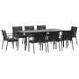 Garden dining set, 9 pieces with synthetic rattan and steel cushions. by vidaXL, Garden sets - Ref: Foro24-3187000, Price: 80...