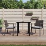 3-teilige Garten-Essgruppe mit Kissen aus synthetischem Rattan und Stahl von vidaXL, Gartensets - Ref: Foro24-3186985, Preis:...