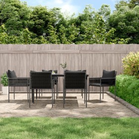 7-piece garden dining set with synthetic rattan and steel cushions by vidaXL, Garden sets - Ref: Foro24-3187060, Price: 500,9...