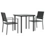 3-piece garden dining set synthetic rattan and steel by vidaXL, Garden sets - Ref: Foro24-3187019, Price: 149,13 €, Discount: %