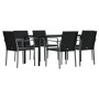 7-piece garden dining set with synthetic rattan and steel cushions by vidaXL, Garden sets - Ref: Foro24-3186964, Price: 470,5...